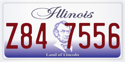 IL license plate Z847556