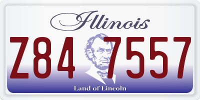 IL license plate Z847557