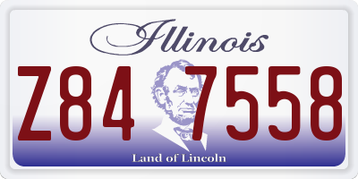 IL license plate Z847558