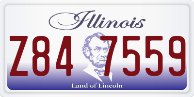 IL license plate Z847559