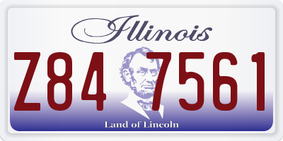 IL license plate Z847561