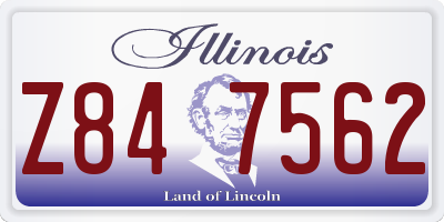 IL license plate Z847562