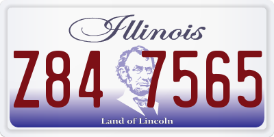 IL license plate Z847565