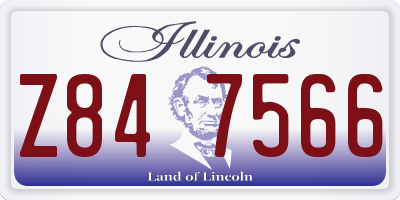 IL license plate Z847566