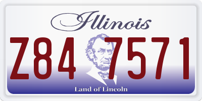 IL license plate Z847571