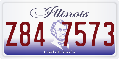 IL license plate Z847573