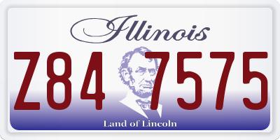 IL license plate Z847575