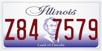 IL license plate Z847579