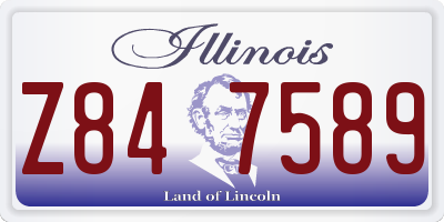 IL license plate Z847589
