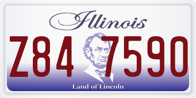 IL license plate Z847590