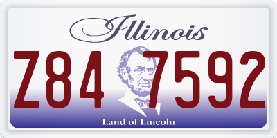IL license plate Z847592