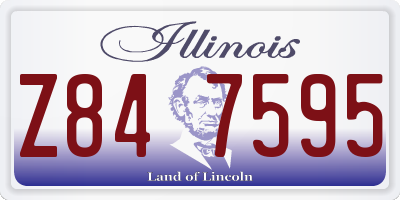 IL license plate Z847595