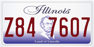 IL license plate Z847607