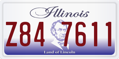IL license plate Z847611