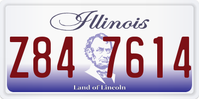 IL license plate Z847614