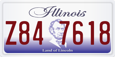 IL license plate Z847618