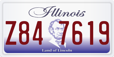 IL license plate Z847619