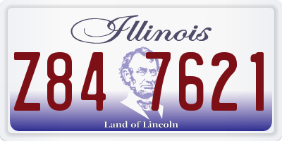 IL license plate Z847621