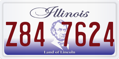 IL license plate Z847624