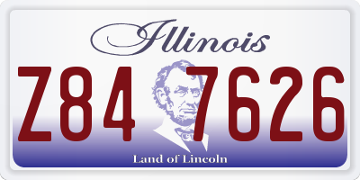 IL license plate Z847626