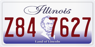 IL license plate Z847627