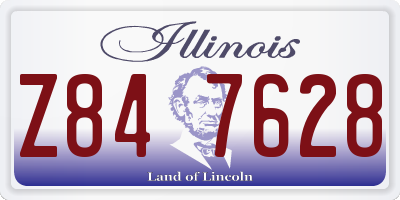 IL license plate Z847628