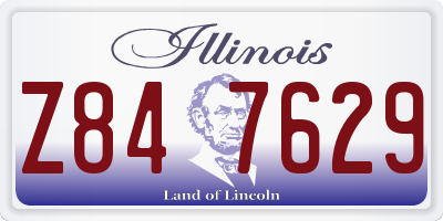 IL license plate Z847629