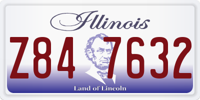 IL license plate Z847632