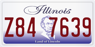 IL license plate Z847639
