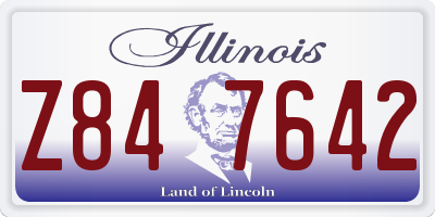 IL license plate Z847642
