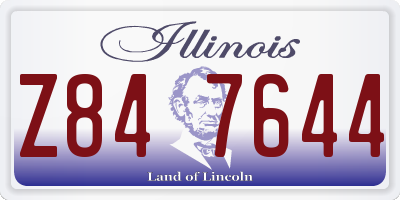 IL license plate Z847644