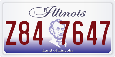 IL license plate Z847647