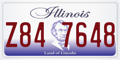 IL license plate Z847648