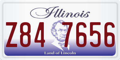 IL license plate Z847656