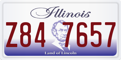 IL license plate Z847657