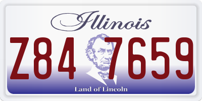 IL license plate Z847659