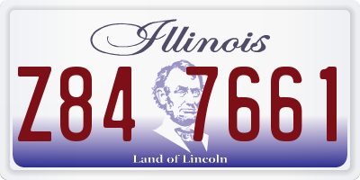 IL license plate Z847661