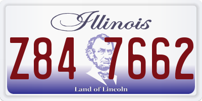 IL license plate Z847662