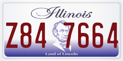 IL license plate Z847664
