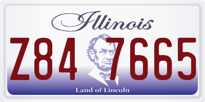 IL license plate Z847665