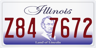 IL license plate Z847672