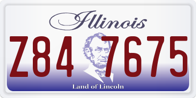 IL license plate Z847675