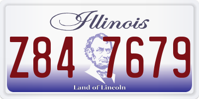 IL license plate Z847679