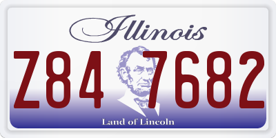 IL license plate Z847682