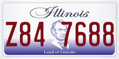 IL license plate Z847688