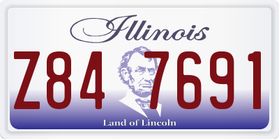 IL license plate Z847691