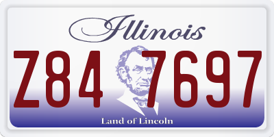 IL license plate Z847697