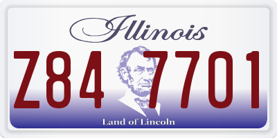 IL license plate Z847701