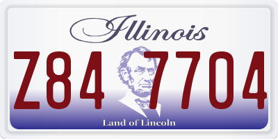 IL license plate Z847704