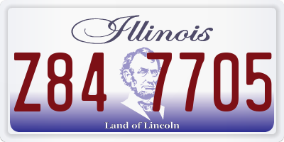 IL license plate Z847705
